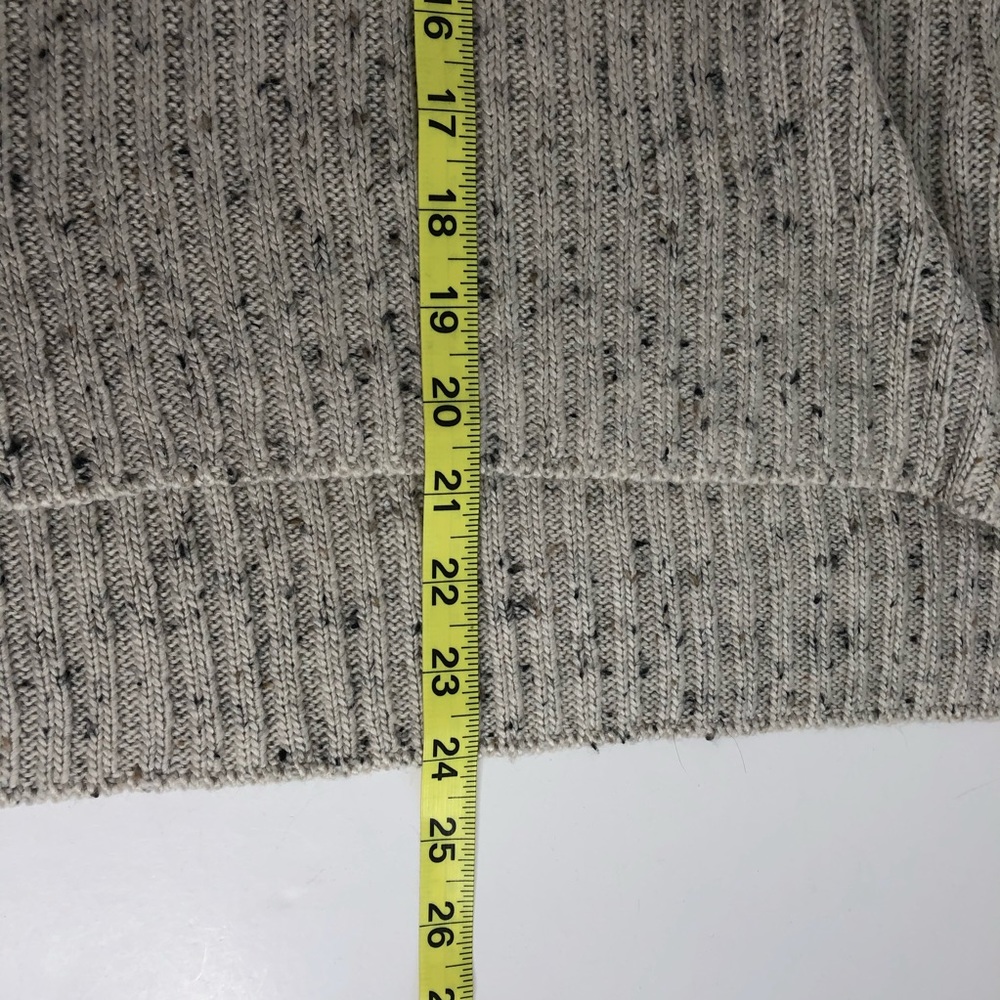 Braeve Cowl Neck Oatmeal Hi Low Hem Sweater L - Picture 7 of 7